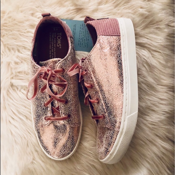 🎉HP🎉Toms Foil & Corduroy Sneakers FIRM PRICE - Picture 6 of 11